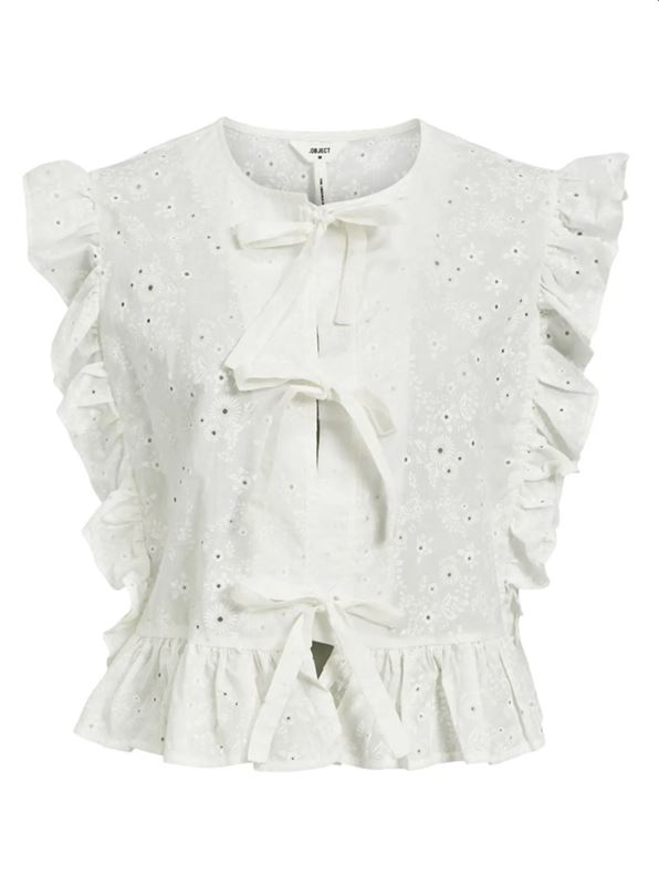 Blusar/skjortor - Objcilie top – Cloud Dancer