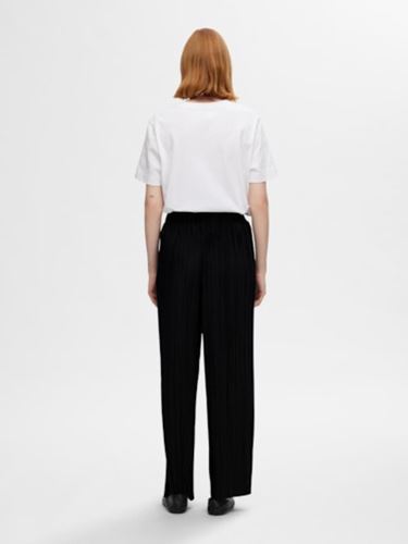 Byxor - Slfrya ellie plisse pant – Black