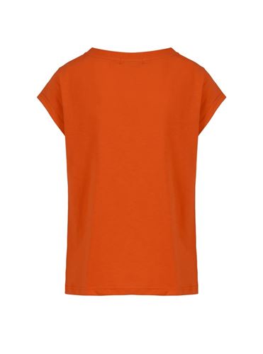 Tröjor/Koftor - T-shirt with coster logo in studs cap sleeve – mandarin