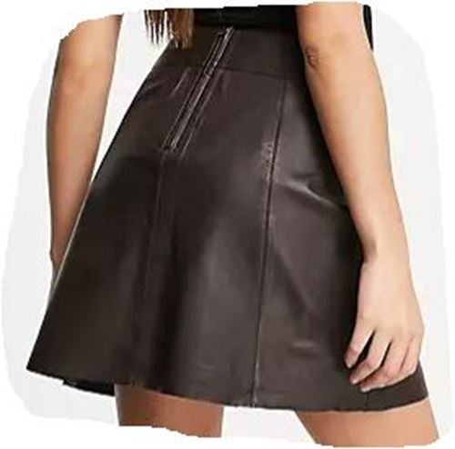 Kjolar - Slfibi mw leather skirt – java