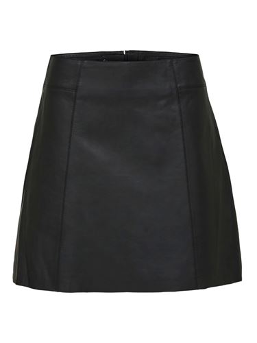 Kjolar - Slfibi mw leather skirt – black