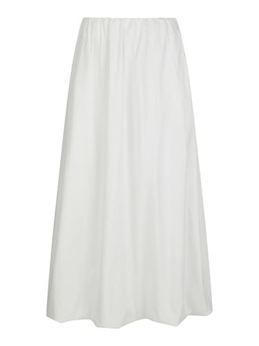 Kjolar - Ober long balloong skirt – White