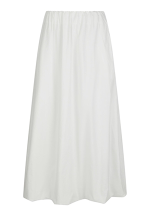 Kjolar - Ober long balloong skirt – White