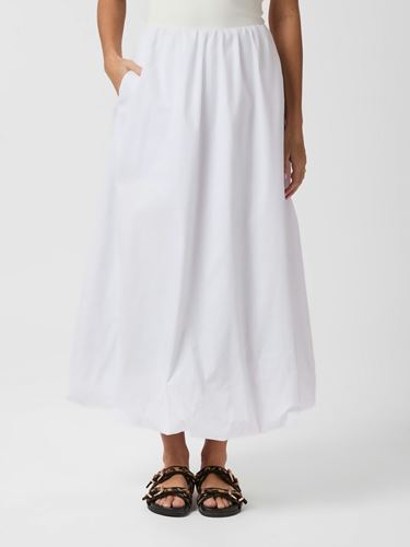 Kjolar - Ober long balloong skirt – White