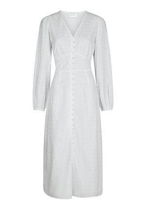 Klänningar - Alto embroidery dress – White