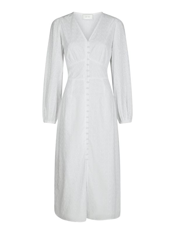 Klänningar - Alto embroidery dress – White