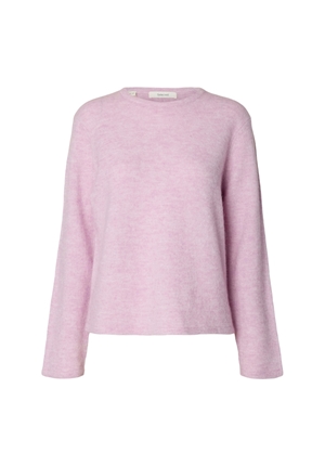 Tröjor/Koftor - Slwlulu new knit o-neck – Winsome orchid/melange Tröjor/Koftor - Slwlulu new knit o-neck – Winsome orchid/melange