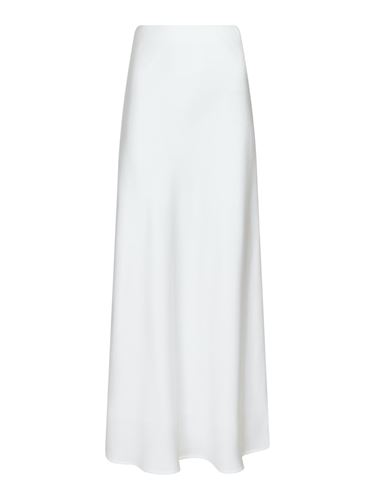 Kjolar - Klea heavy sateen skirt – white