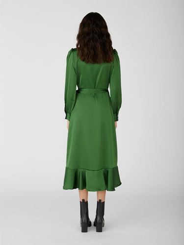 Klänningar - Objsateen Wrap Dress A Fair – Lush Meadow