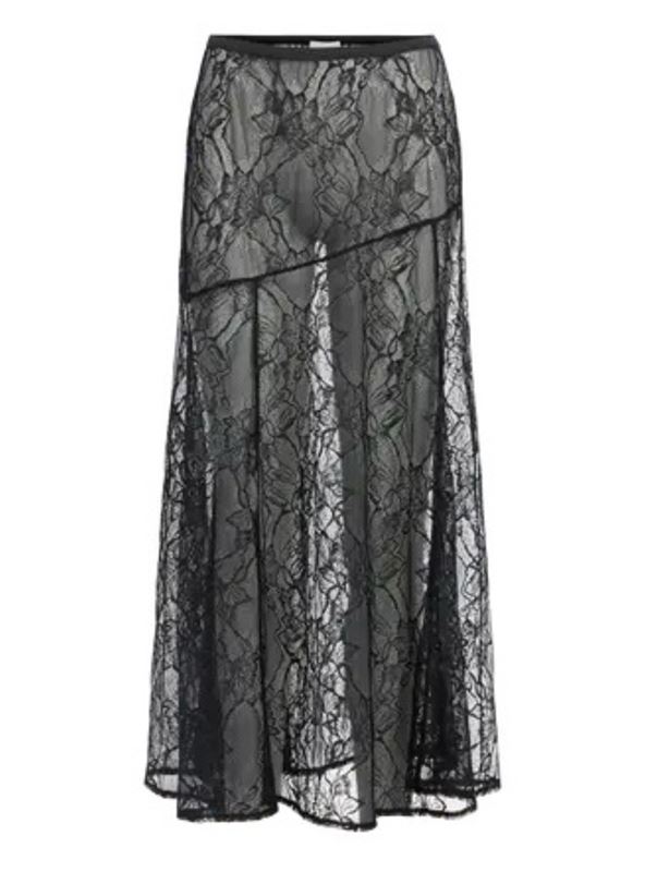 Kjolar - Objlulla long skirt – Black