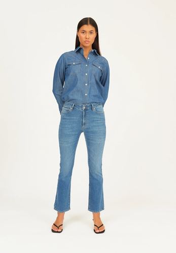 Byxor - Ivy-Johanna Kick Flare Wash Copenhagen – Denim Blue
