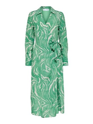 Klänningar/Tunikor - Slfsirine midi wrap dress – Absinthe Green