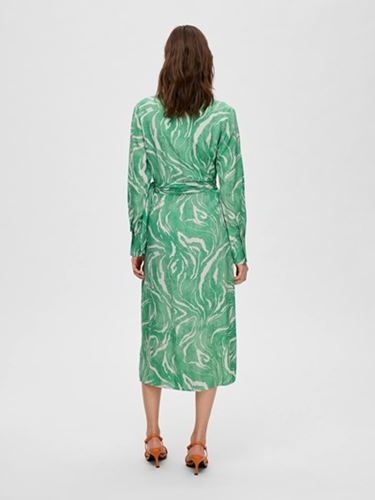 Klänningar/Tunikor - Slfsirine midi wrap dress – Absinthe Green