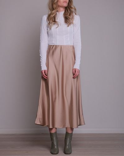 Kjolar - Bovary  sateen skirt – camel