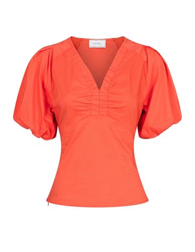 Blusar/Skjortor - Irina Poplin Blouse – Coral