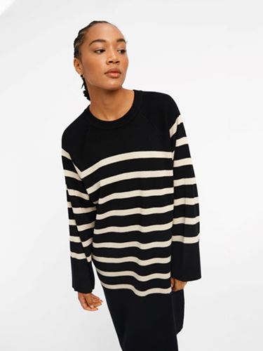 Klänningar/Tunikor - Objester knit dress – black/sandshell