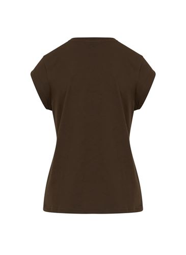 Toppar - CC Heart basic v-neck t-shirt – Coffee