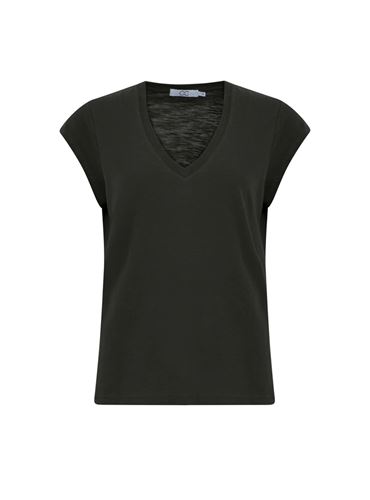 Toppar - CC Heart basic v-neck t-shirt – Black