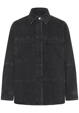 Kavajer/Ytterplagg - JunaIW shirt – Dark grey