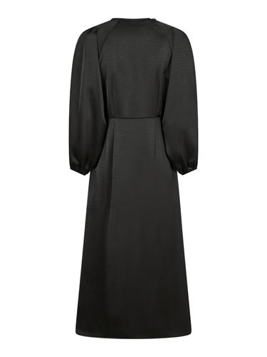 Klänningar - Isobel heavy sateen dress – black