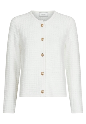 Kavajer/Ytterplagg - Limone knit jacket – White