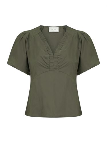 Blusar/Skjortor - Irina Poplin Blouse – Army