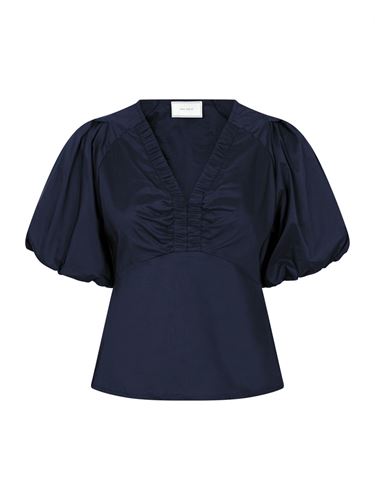 Blusar/Skjortor - Irina Poplin Blouse – Navy