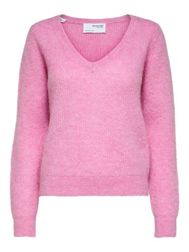Tröjor&Koftor - Slfivi umbra knit v-neck – cyclamen