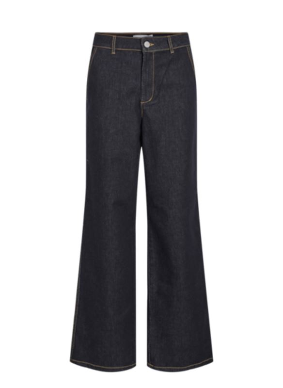 Byxor - Vimensina denim pants – dark blue denim
