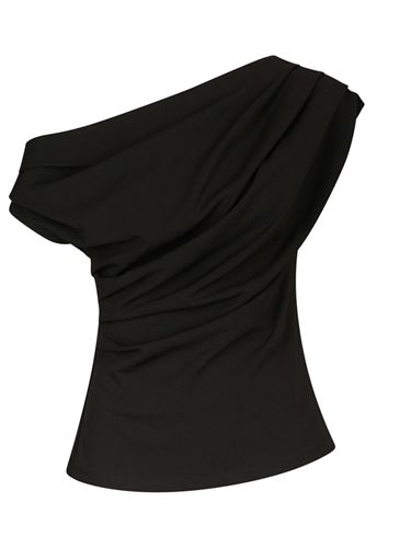 Toppar - Mabelle drapy top – Black