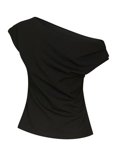 Toppar - Mabelle drapy top – Black