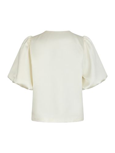 Blusar/skjortor - Aisa dull satin blouse – Ivory