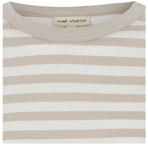 Tröjor&Koftor - ESSSigne striped boxy t-shirt – chateau stripe