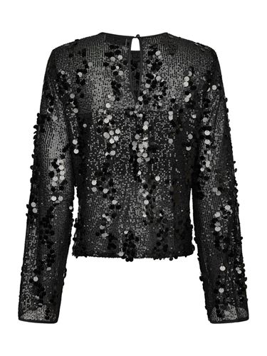 Blusar/Skjortor - Blake sequins blouse – Black