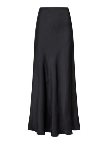 Kjolar - Vicky heavy sateen skirt – Black