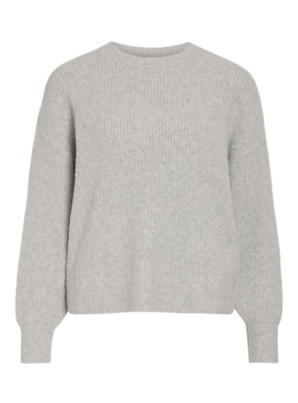 Tröjor/Koftor - Vikachel o-neck knit top – light grey