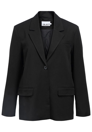 Kavajer/Ytterplagg - Objlisa Lo Blazer – Black Kavajer/Ytterplagg - Objlisa Lo Blazer – Black