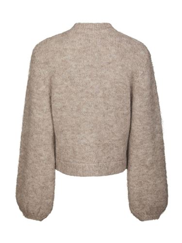 Tröjor/Koftor - Gio Fluffy Knit Cardigan – Beige Melange
