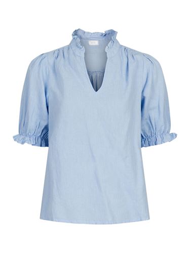 Blusar/Skjortor - Odesa linen blouse – light blue