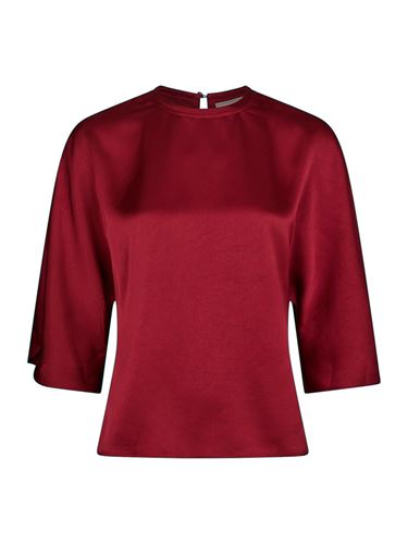 Blusar/Skjortor - Liora heavy sateen blouse – Dark red