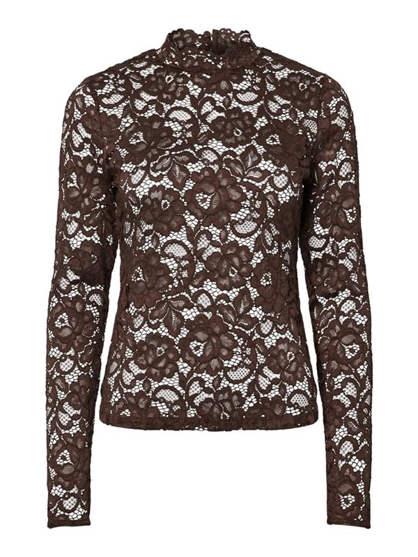 Toppar - Yaslacey lace top – Chocolate brown
