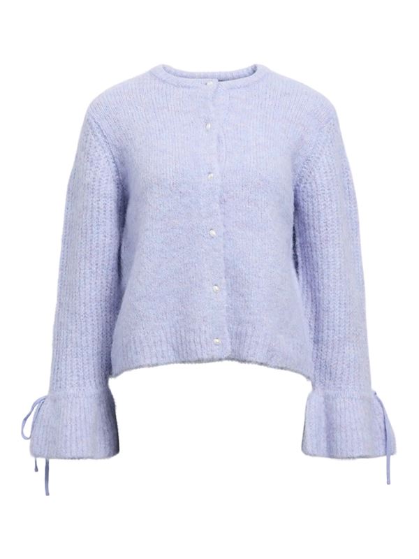 Tröjor/Koftor - Objsalika knit cardigan – Baby lavender/melange