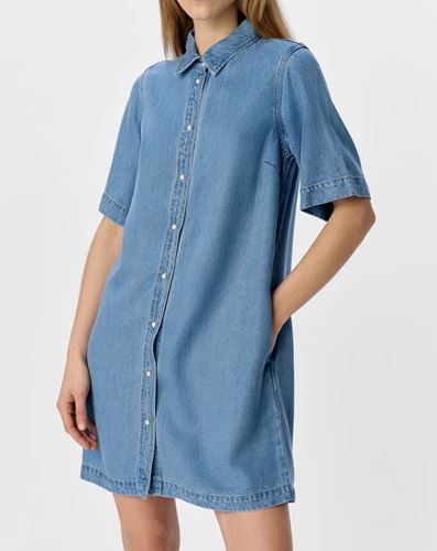 Klänningar - Objframe denim dress – Light blue