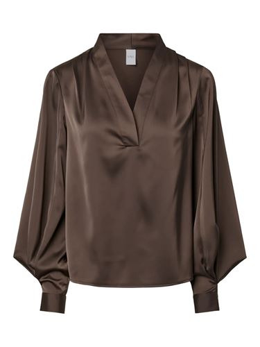 Blusar/Skjortor - Yaspella top - Chocolate brown