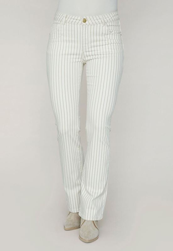 Byxor - Como long striped pant – Pure w/stripe