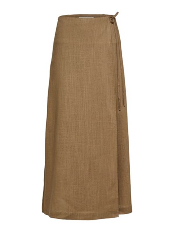 Kjolar - Slfeloisa ankle wrap skirt - Tigers eye