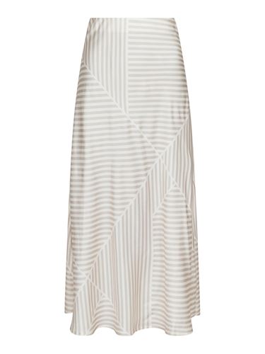 Kjolar - Bovary Mix Lines Skirt – Sand
