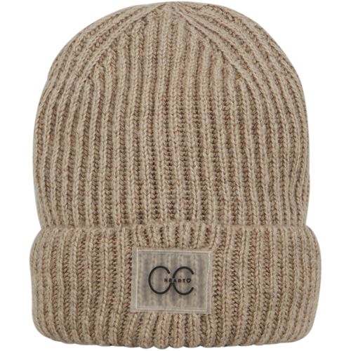 Accessoarer - CC Heart bella solid beanie – Camel melange