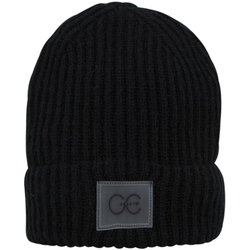 Accessoarer - CC Heart bella solid beanie – Black