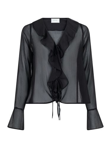 Blusar/Skjortor - Anika frill blouse – Black